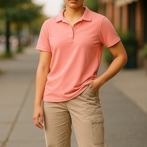Columbia peach pfg polo shirt size xl - Picture 1 of 5